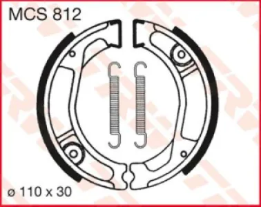 TRW - BRAKE SHOES TRW MCS812 - 17230362