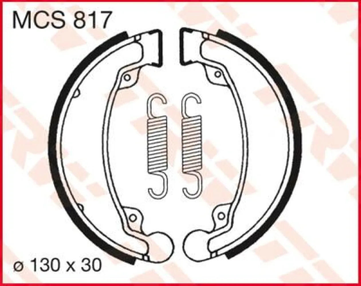 TRW - BRAKE SHOES TRW MCS817 - 17230364