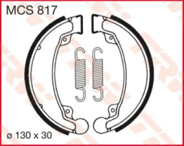 TRW - BRAKE SHOES TRW MCS817 - 17230364