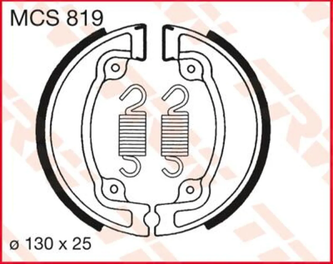 TRW - BRAKE SHOES TRW MCS819 - 17230366