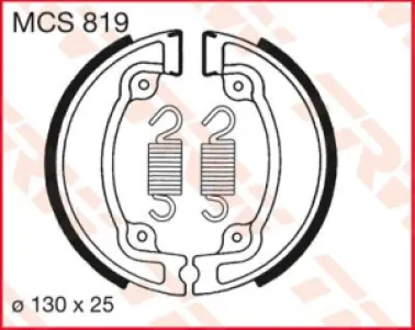 TRW - BRAKE SHOES TRW MCS819 - 17230366