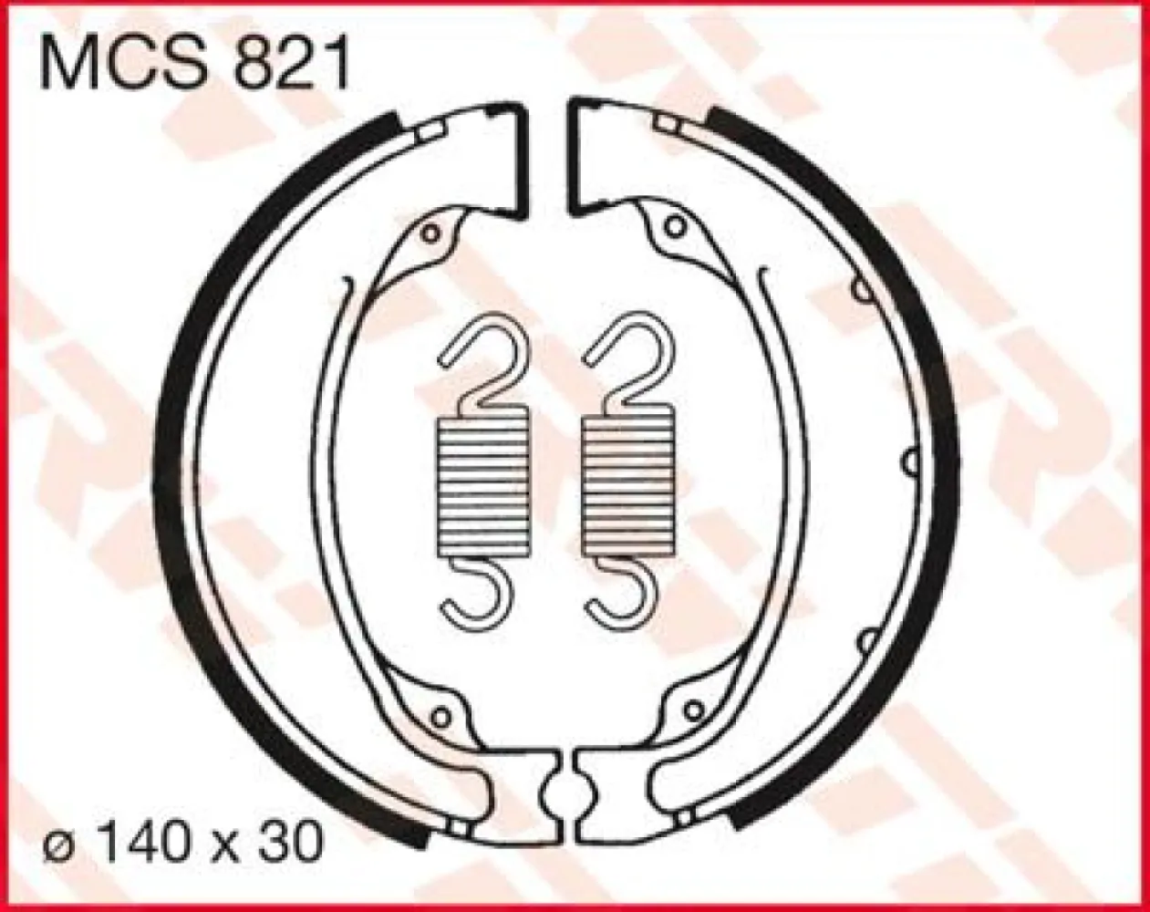 TRW - BRAKE SHOES TRW MCS821 - 17230367