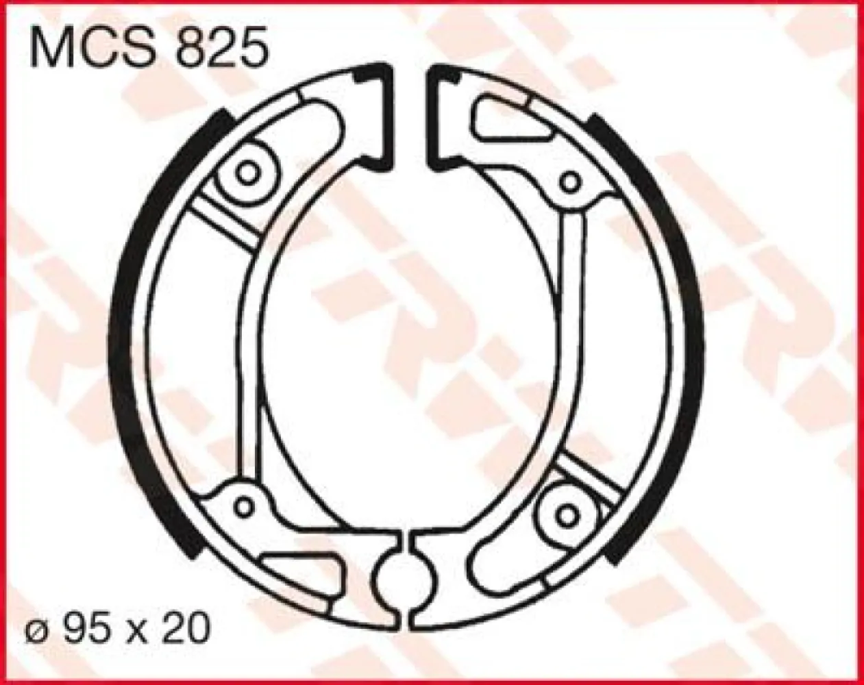 TRW - BRAKE SHOES TRW MCS825 - 17230370