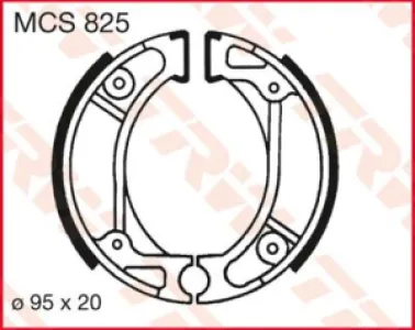 TRW - BRAKE SHOES TRW MCS825 - 17230370