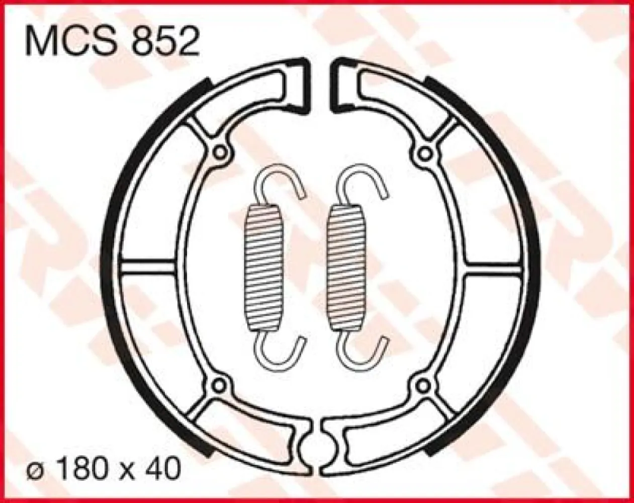 TRW - BRAKE SHOES TRW MCS852 - 17230373