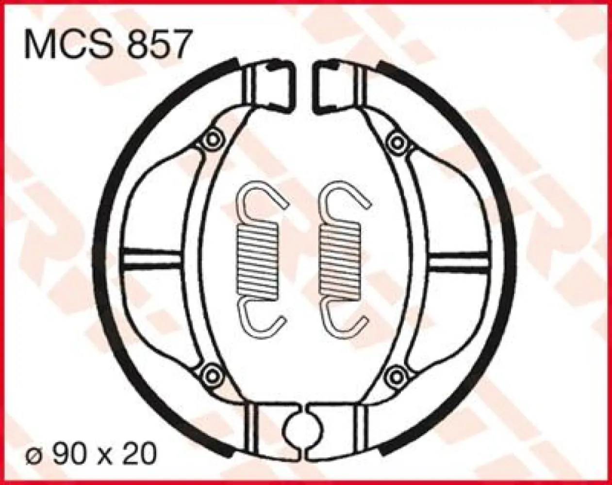 TRW - BRAKE SHOES TRW MCS857 - 17230377