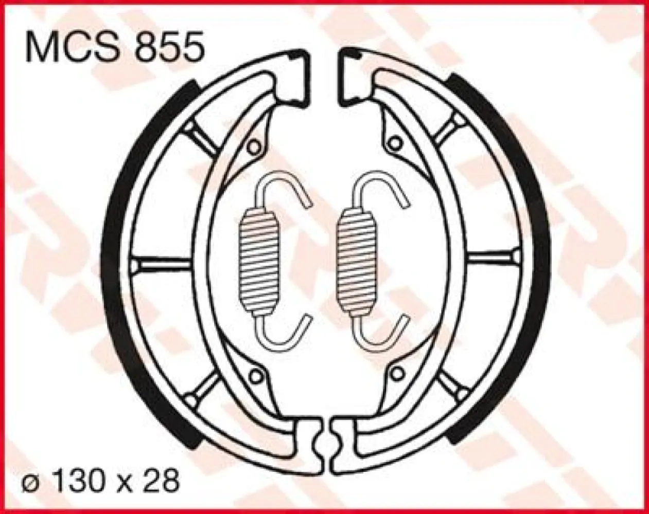 TRW - BRAKE SHOES TRW MCS855 - 17230376
