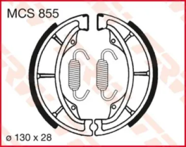 TRW - BRAKE SHOES TRW MCS855 - 17230376