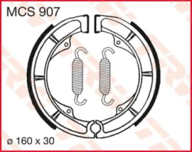 TRW - BRAKE SHOES TRW MCS907 - 17230382