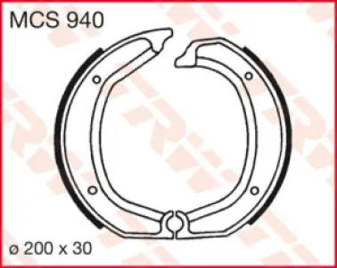 TRW - BRAKE SHOES TRW MCS940 - 17230384