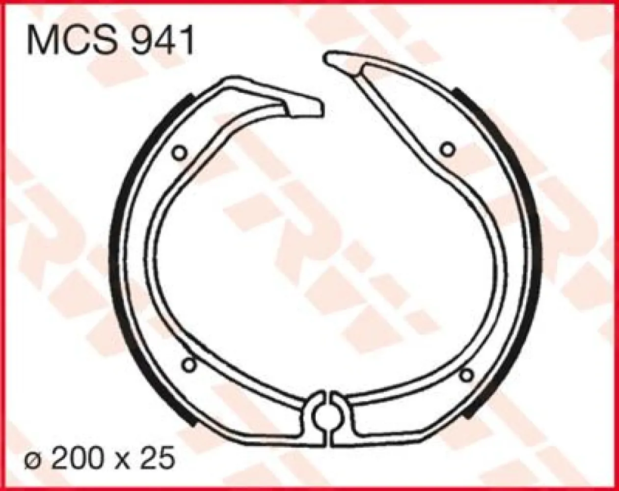 TRW - BRAKE SHOES TRW MCS941 - 17230385