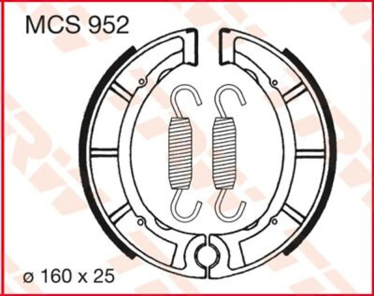 TRW - BRAKE SHOES TRW MCS952 - 17230390