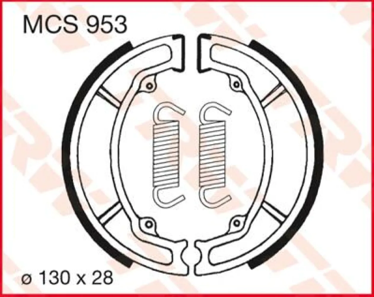 TRW - BRAKE SHOES TRW MCS953 - 17230391