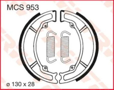 TRW - BRAKE SHOES TRW MCS953 - 17230391