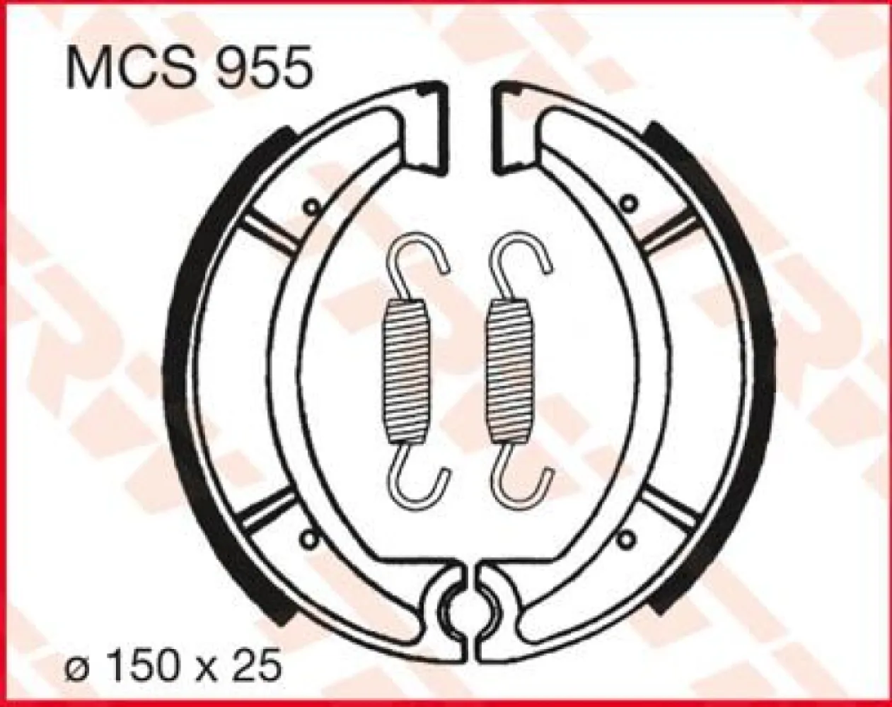 TRW - BRAKE SHOES TRW MCS955 - 17230393