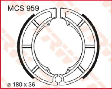 TRW - BRAKE SHOES TRW MCS959 - 17230397