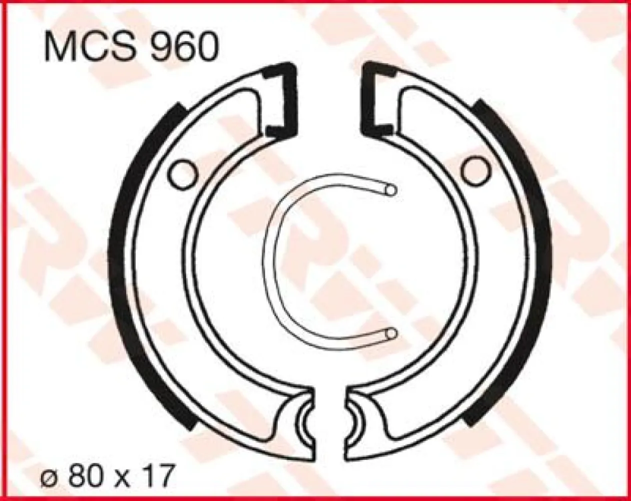 TRW - BRAKE SHOES TRW MCS960 - 17230398