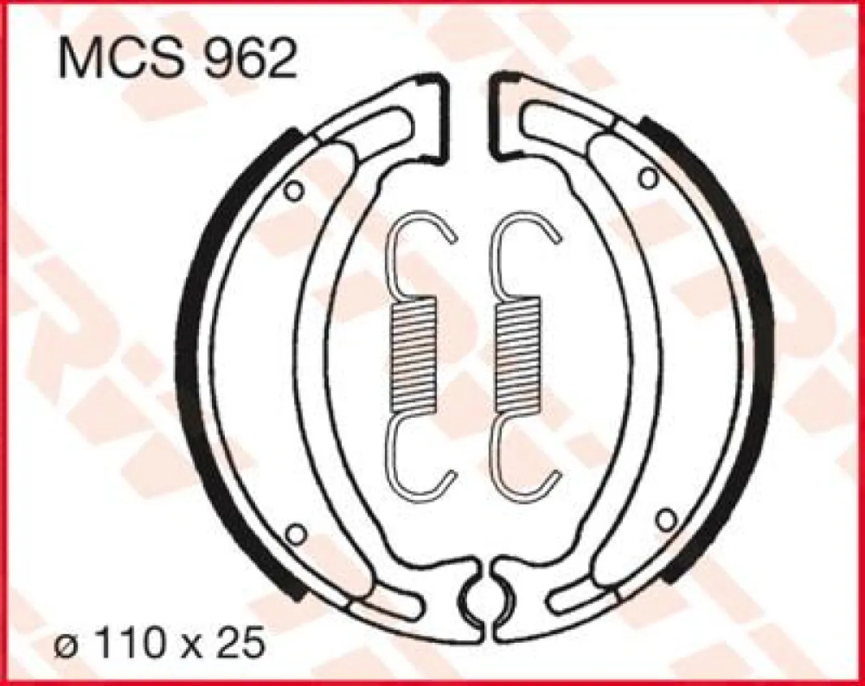 TRW - BRAKE SHOES TRW MCS962 - 17230399