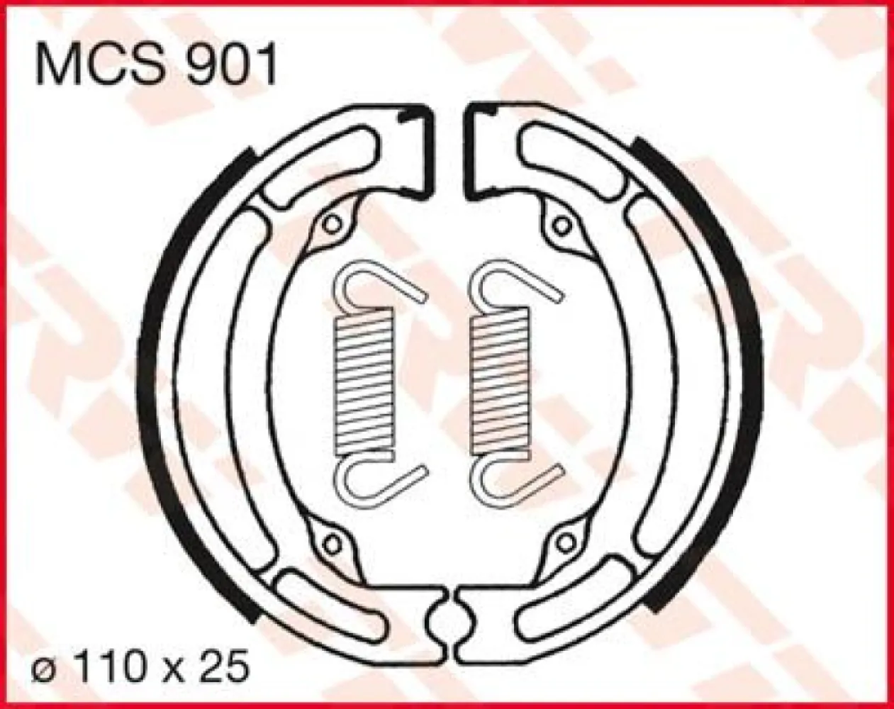 TRW - BRAKE SHOES TRW MCS901 - 17230422