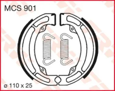 TRW - BRAKE SHOES TRW MCS901 - 17230422