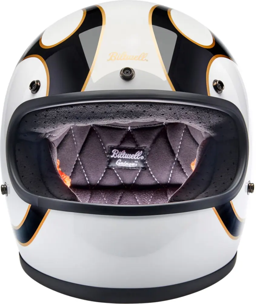 BILTWELL - HELMET GRINGO W/B FLAM 2X - 010116585