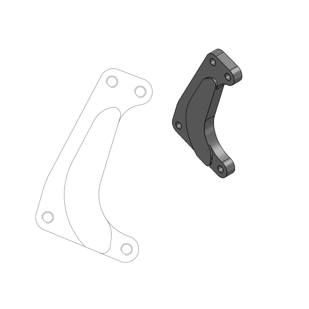 MOTO-MASTER - BRAKE CALIPER ADAPTOR SM - 17420340