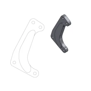 MOTO-MASTER - BRAKE CALIPER ADAPTOR SM - 17420346