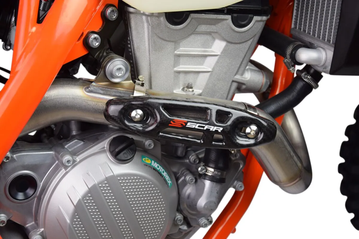 SCAR - CARBON UNIV EXHAUST GUARD - 18611255