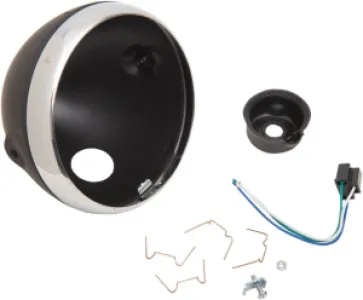 EMGO - H/LAMP LUCAS 7 SHELL BLK - 20010824
