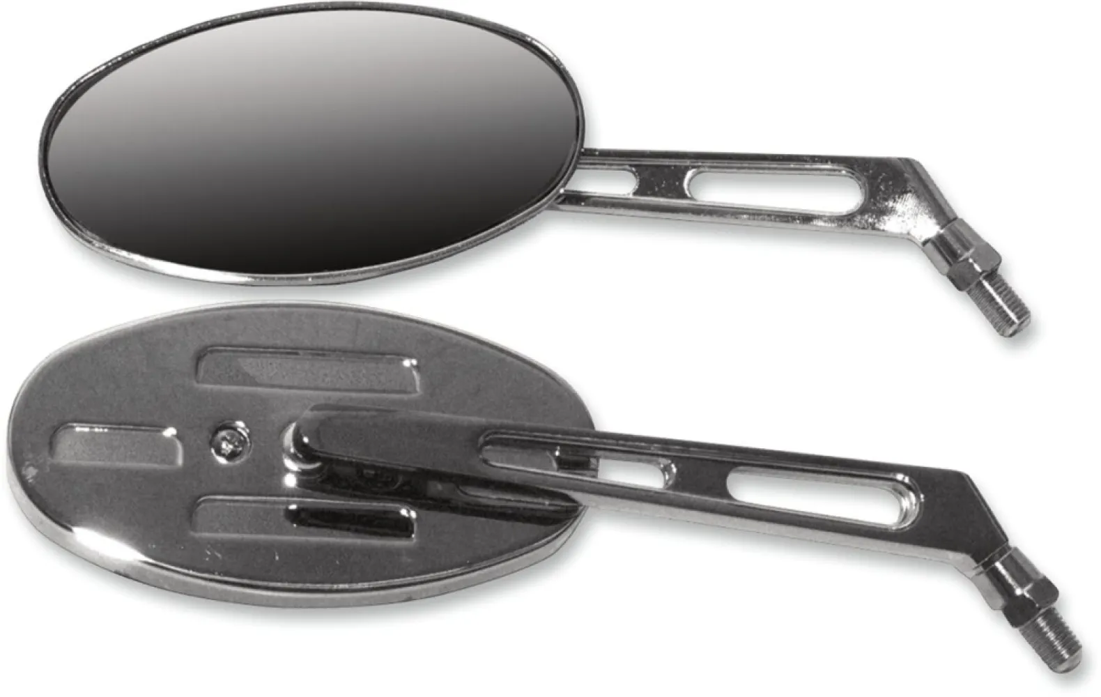 EMGO - MIRROR OVAL BILLET S/STEM - 2026305