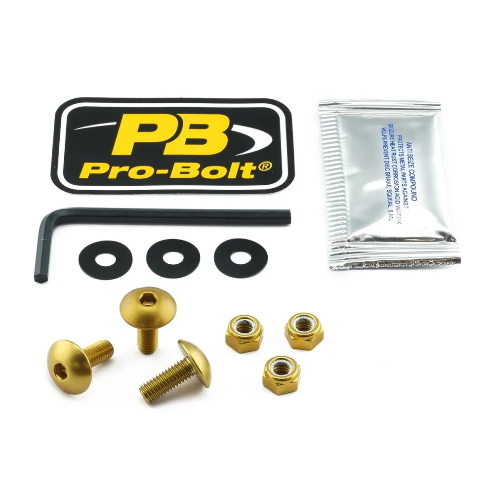 PRO BOLT - BOLT KIT LIC PLATE GOLD - 20301599