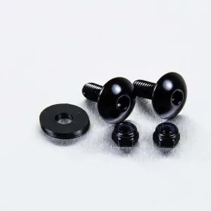 PRO BOLT - BOLT KIT LIC PLATE M6X16 BLACK - 20301603