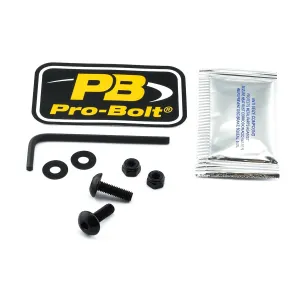 PRO BOLT - BOLT KIT LIC PLATE BLK - 20301613