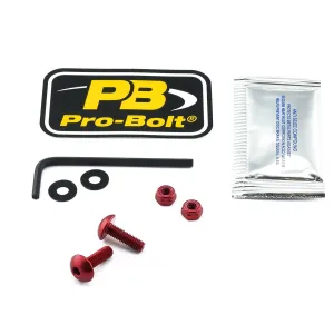 PRO BOLT - BOLT KIT LIC PLATE RED - 20301615